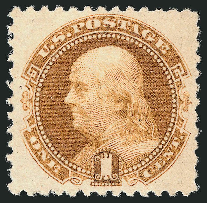 Prices of US Stamps Scott Catalog #133: 1880 1c Pictorial Re-issue Franklin. Robert Siegel Auction Galleries, Jun 2011, Sale 1011, Lot 529