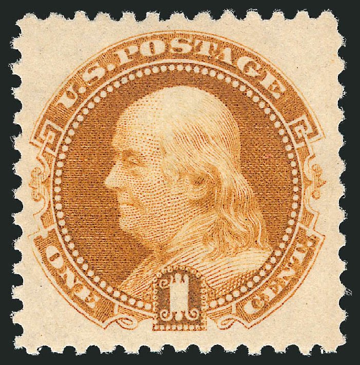 Values of US Stamps Scott Catalog 133: 1c 1880 Pictorial Re-issue Franklin. Robert Siegel Auction Galleries, Oct 2011, Sale 1014, Lot 1359