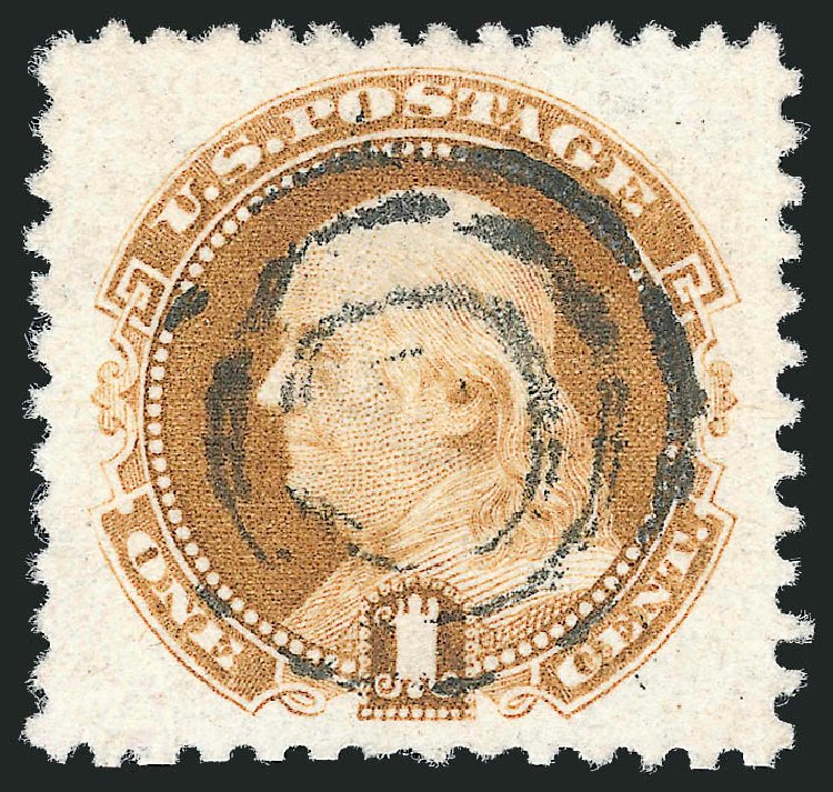 Costs of US Stamps Scott Cat. #133 - 1c 1880 Pictorial Re-issue Franklin. Robert Siegel Auction Galleries, Sep 2012, Sale 1027, Lot 30