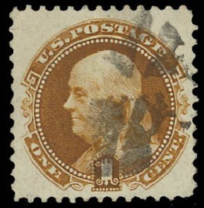 Costs of US Stamps Scott Cat. 133 - 1c 1880 Pictorial Re-issue Franklin. Daniel Kelleher Auctions, Jun 2012, Sale 630, Lot 1361