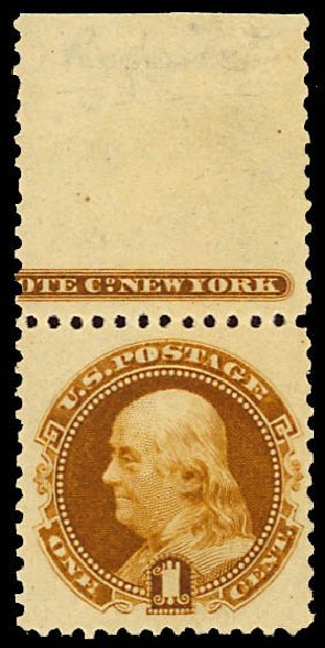 Cost of US Stamp Scott Catalog 133 - 1c 1880 Pictorial Re-issue Franklin. Daniel Kelleher Auctions, Dec 2012, Sale 633, Lot 414