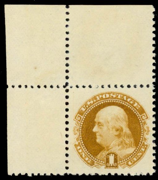 US Stamps Price Scott Catalogue #133: 1c 1880 Pictorial Re-issue Franklin. Daniel Kelleher Auctions, Oct 2014, Sale 660, Lot 2165
