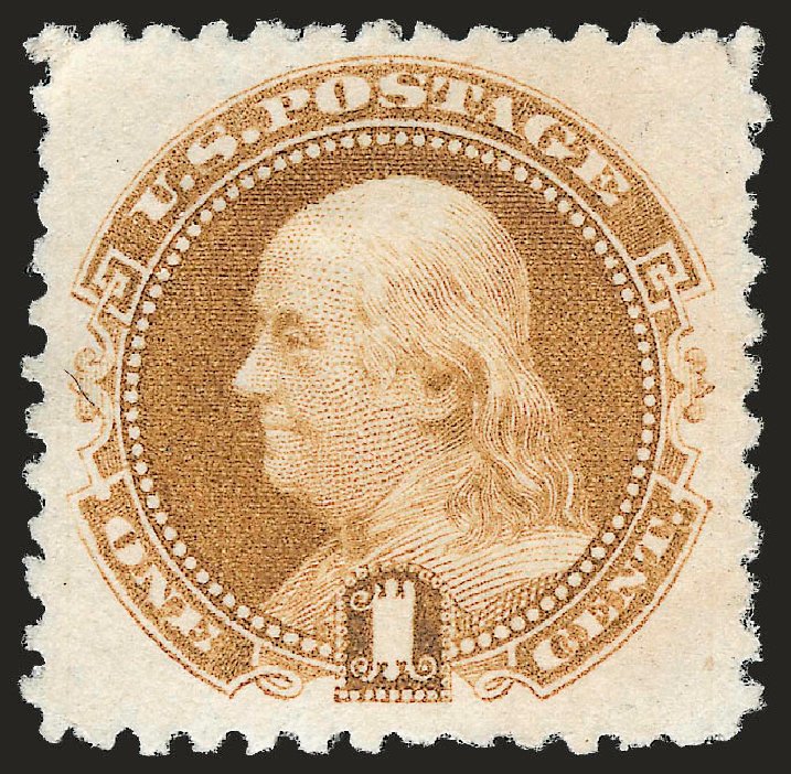Values of US Stamp Scott Catalog # 133: 1880 1c Pictorial Re-issue Franklin. Robert Siegel Auction Galleries, Apr 2009, Sale 972, Lot 3135
