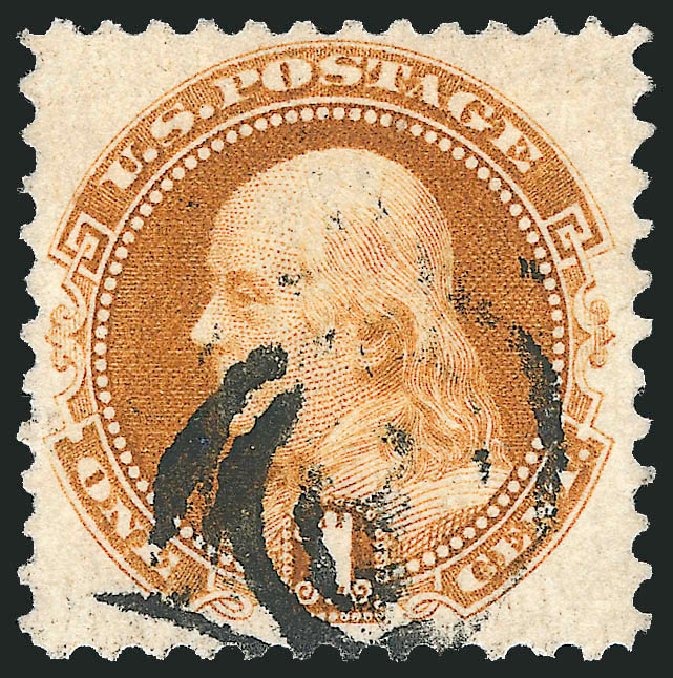 Value of US Stamp Scott # 133: 1c 1880 Pictorial Re-issue Franklin. Robert Siegel Auction Galleries, Oct 2010, Sale 997, Lot 5535
