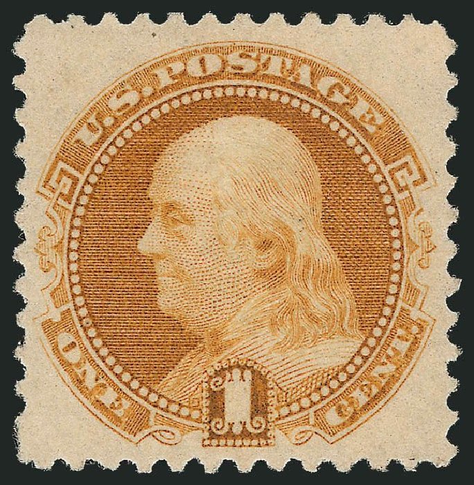 US Stamps Price Scott # 133 - 1880 1c Pictorial Re-issue Franklin. Robert Siegel Auction Galleries, Nov 2013, Sale 1057, Lot 703