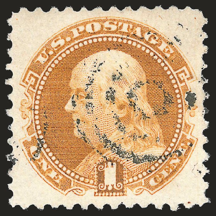 Cost of US Stamp Scott Cat. 133: 1c 1880 Pictorial Re-issue Franklin. Robert Siegel Auction Galleries, Apr 2010, Sale 984, Lot 453