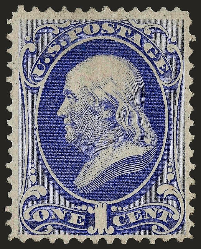 US Stamps Price Scott Catalog #134 - 1c 1870 Franklin National Grill. Robert Siegel Auction Galleries, Sep 2008, Sale 962, Lot 2425