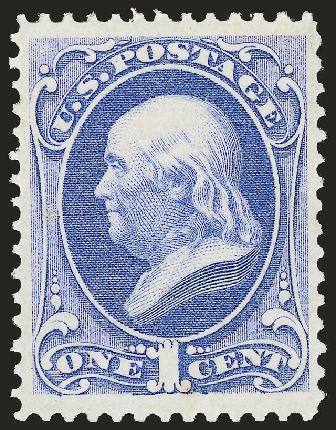 Cost of US Stamp Scott Catalog # 134 - 1c 1870 Franklin National Grill. Robert Siegel Auction Galleries, Apr 2009, Sale 972, Lot 3136