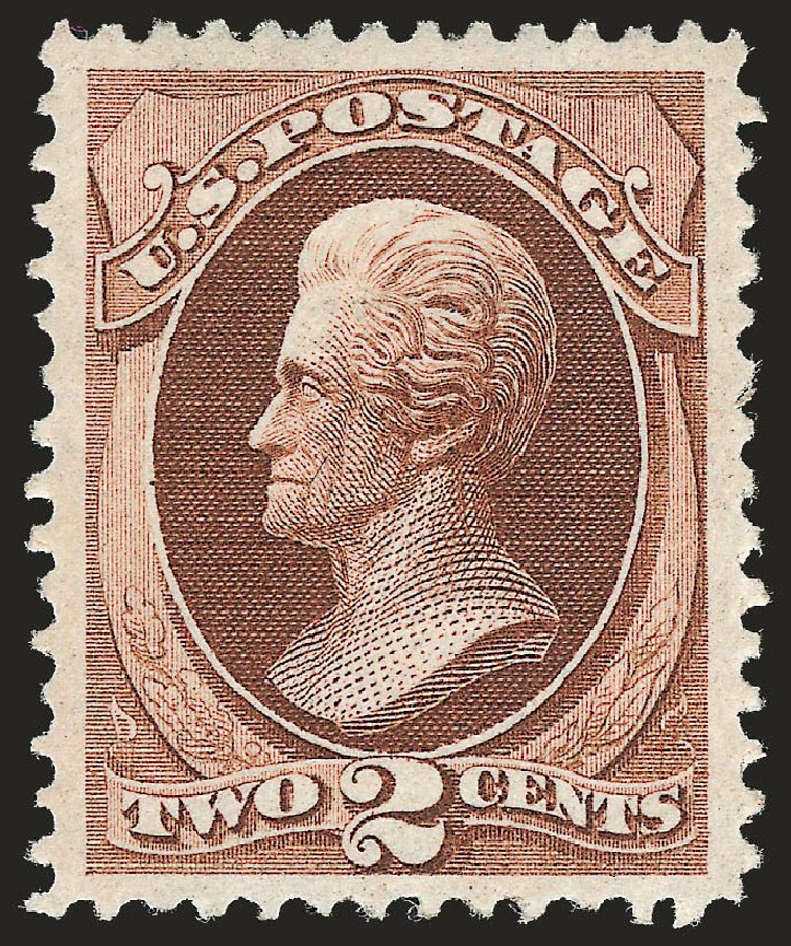 US Stamps Prices Scott Cat. #135: 2c 1870 Jackson Grill. Robert Siegel Auction Galleries, Jun 2010, Sale 989, Lot 140