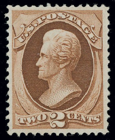 Values of US Stamp Scott Catalogue #135 - 1870 2c Jackson Grill. Matthew Bennett International, Jun 2008, Sale 328, Lot 661