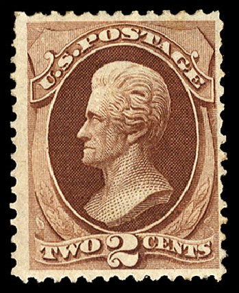 US Stamp Price Scott Cat. #135: 1870 2c Jackson Grill. Cherrystone Auctions, Sep 2010, Sale 201009, Lot 63