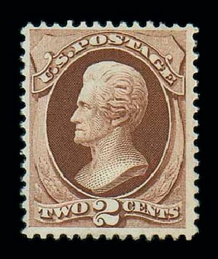 US Stamps Values Scott Catalogue #135 - 1870 2c Jackson Grill. Matthew Bennett International, Jun 2007, Sale 319, Lot 1186