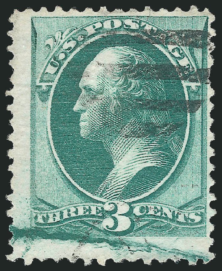 Costs of US Stamp Scott # 136: 3c 1870 Washington Grill. Robert Siegel Auction Galleries, Dec 2011, Sale 1017, Lot 564