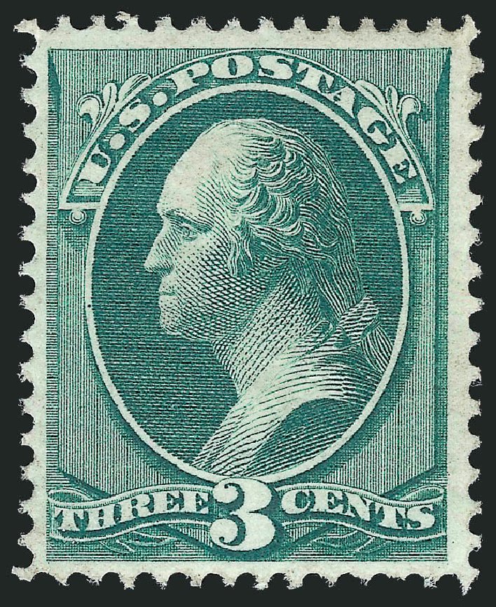 Values of US Stamp Scott Cat. # 136 - 1870 3c Washington Grill. Robert Siegel Auction Galleries, Oct 2010, Sale 997, Lot 5542
