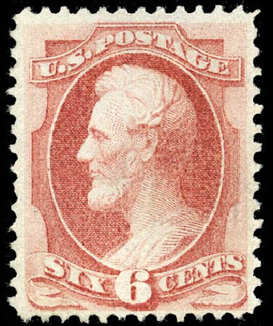 Value of US Stamp Scott # 137 - 6c 1870 Lincoln Grill. Matthew Bennett International, Feb 2012, Sale 340, Lot 257