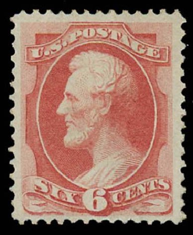 Prices of US Stamps Scott Catalog 137 - 6c 1870 Lincoln Grill. Daniel Kelleher Auctions, Oct 2011, Sale 626, Lot 157