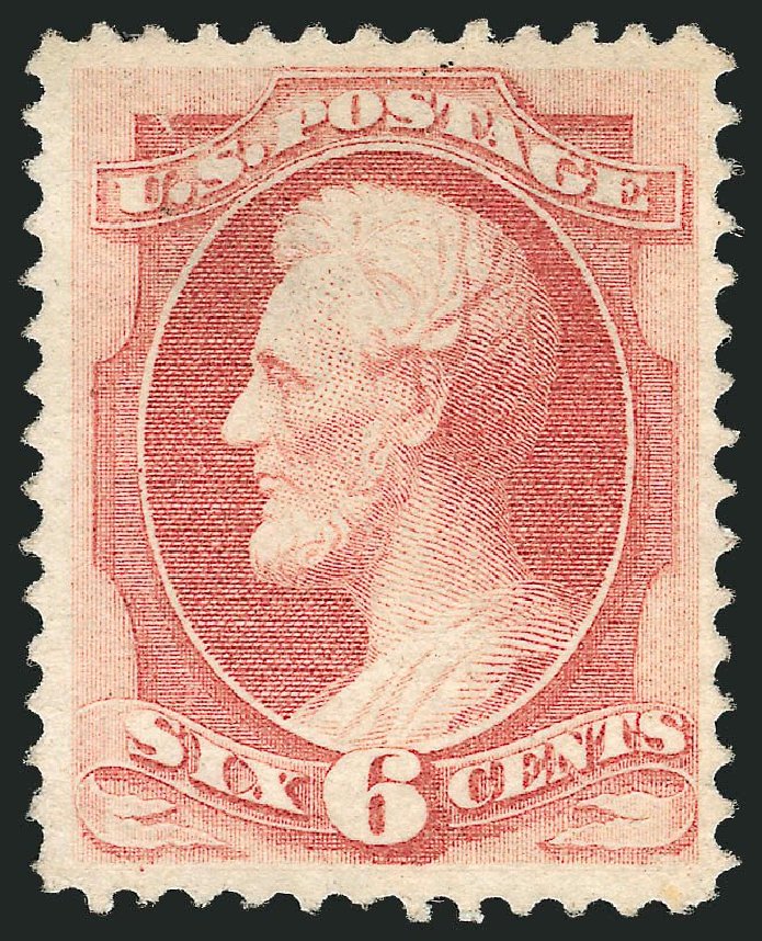 Value of US Stamps Scott Cat. #137 - 6c 1870 Lincoln Grill. Robert Siegel Auction Galleries, Apr 2014, Sale 1068, Lot 137