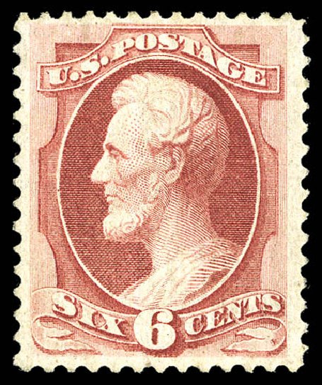 Prices of US Stamp Scott Catalog 137: 6c 1870 Lincoln Grill. Matthew Bennett International, Sep 2012, Sale 345, Lot 178