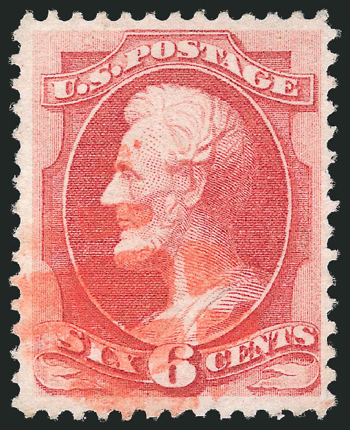 Cost of US Stamps Scott Catalog #137: 1870 6c Lincoln Grill. Robert Siegel Auction Galleries, Oct 2012, Sale 1032, Lot 3219