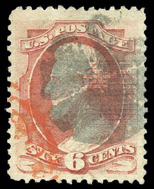 US Stamp Price Scott Cat. 137 - 6c 1870 Lincoln Grill. Matthew Bennett International, Sep 2010, Sale 333, Lot 3521