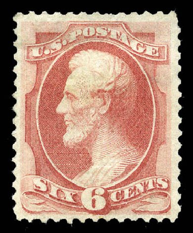 Values of US Stamps Scott # 137: 6c 1870 Lincoln Grill. Matthew Bennett International, Mar 2011, Sale 335, Lot 61