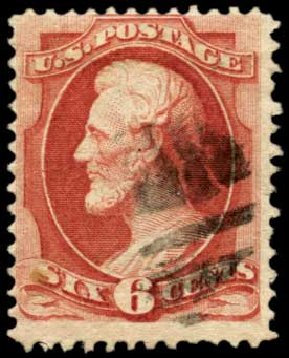 US Stamp Prices Scott Cat. #137: 6c 1870 Lincoln Grill. Harmer-Schau Auction Galleries, Feb 2012, Sale 92, Lot 951