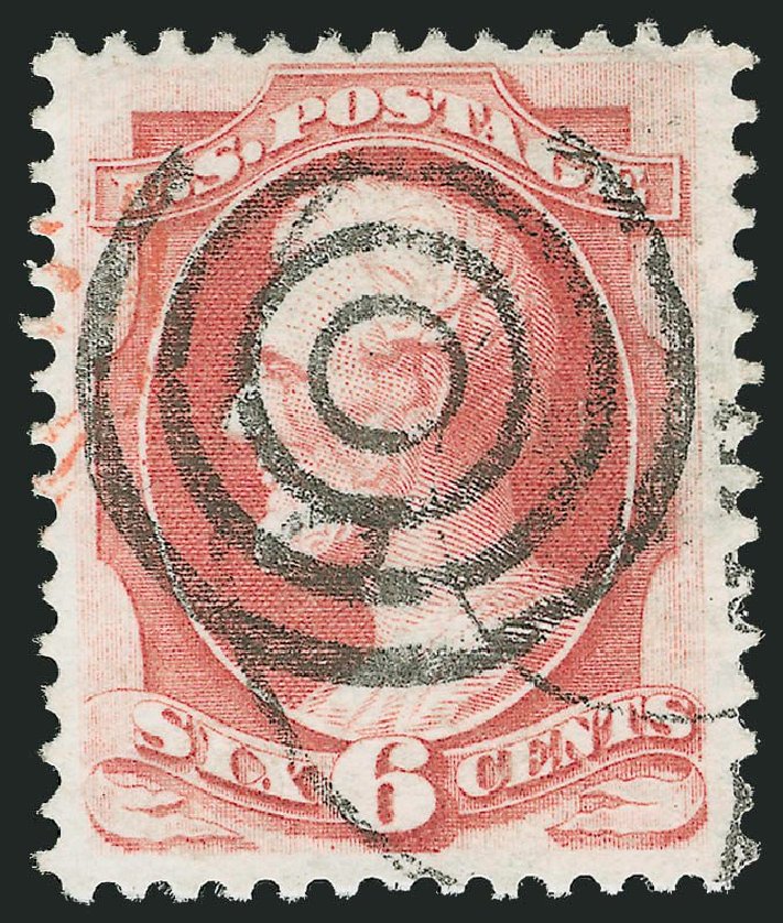 Price of US Stamps Scott 137 - 1870 6c Lincoln Grill. Robert Siegel Auction Galleries, Sep 2014, Sale 1078, Lot 271