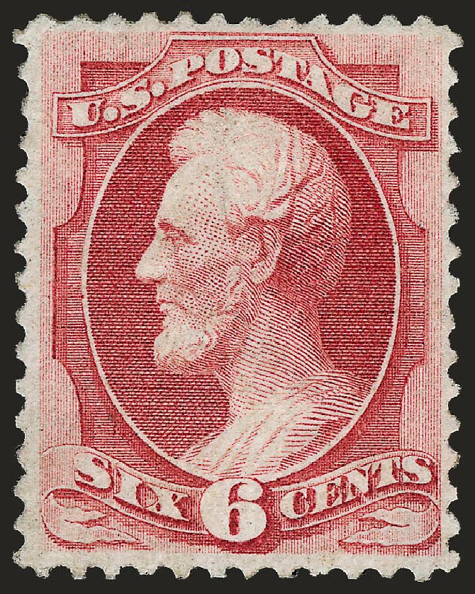 Costs of US Stamp Scott Catalog # 137 - 1870 6c Lincoln Grill. Robert Siegel Auction Galleries, Oct 2008, Sale 963, Lot 731