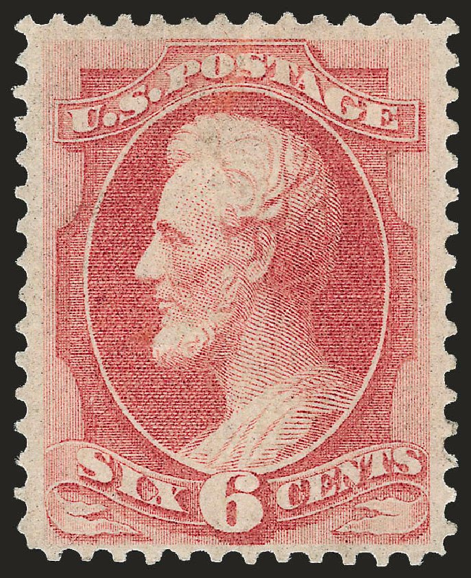 US Stamps Prices Scott Catalog #137: 1870 6c Lincoln Grill. Robert Siegel Auction Galleries, Jun 2010, Sale 992, Lot 2214