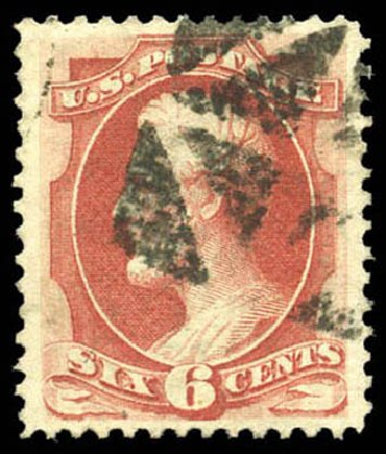 Costs of US Stamps Scott Catalogue # 137: 1870 6c Lincoln Grill. Matthew Bennett International, Mar 2011, Sale 337, Lot 2615