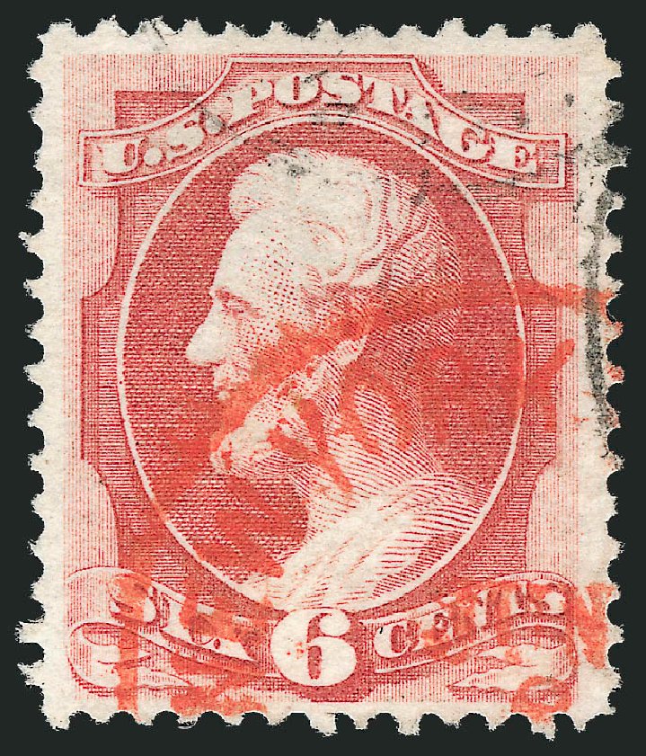 Prices of US Stamps Scott Cat. # 137 - 1870 6c Lincoln Grill. Robert Siegel Auction Galleries, Mar 2011, Sale 1007, Lot 2325