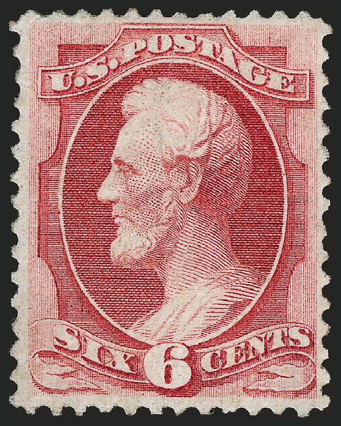 Cost of US Stamp Scott Catalog # 137 - 1870 6c Lincoln Grill. Robert Siegel Auction Galleries, Dec 2009, Sale 982, Lot 5412