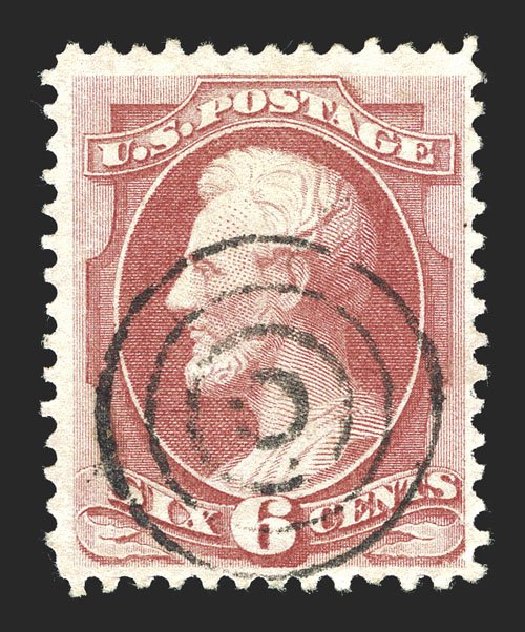 US Stamps Prices Scott Cat. # 137: 6c 1870 Lincoln Grill. Spink Shreves Galleries, Mar 2013, Sale 142, Lot 212