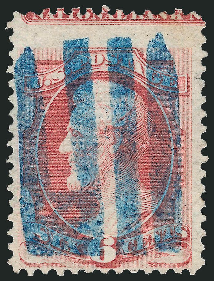 Cost of US Stamp Scott Catalogue 137 - 1870 6c Lincoln Grill. Robert Siegel Auction Galleries, Mar 2011, Sale 1007, Lot 2326