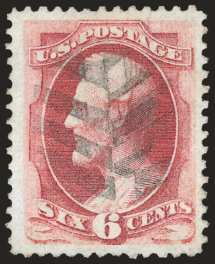US Stamp Price Scott Catalog #137 - 1870 6c Lincoln Grill. Robert Siegel Auction Galleries, Jun 2010, Sale 992, Lot 2216