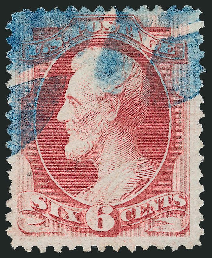 US Stamp Price Scott Cat. 137: 6c 1870 Lincoln Grill. Robert Siegel Auction Galleries, Oct 2010, Sale 997, Lot 5546
