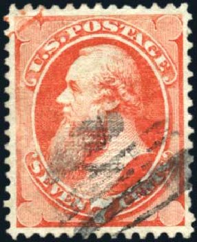 Price of US Stamp Scott Cat. # 138 - 1871 7c Stanton Grill. Harmer-Schau Auction Galleries, Mar 2011, Sale 89, Lot 178