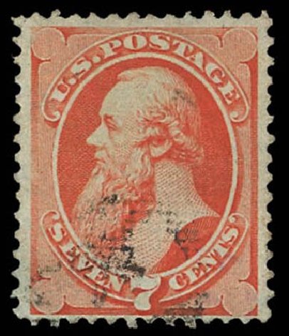 US Stamps Value Scott Cat. # 138 - 7c 1871 Stanton Grill. Daniel Kelleher Auctions, Oct 2011, Sale 626, Lot 158