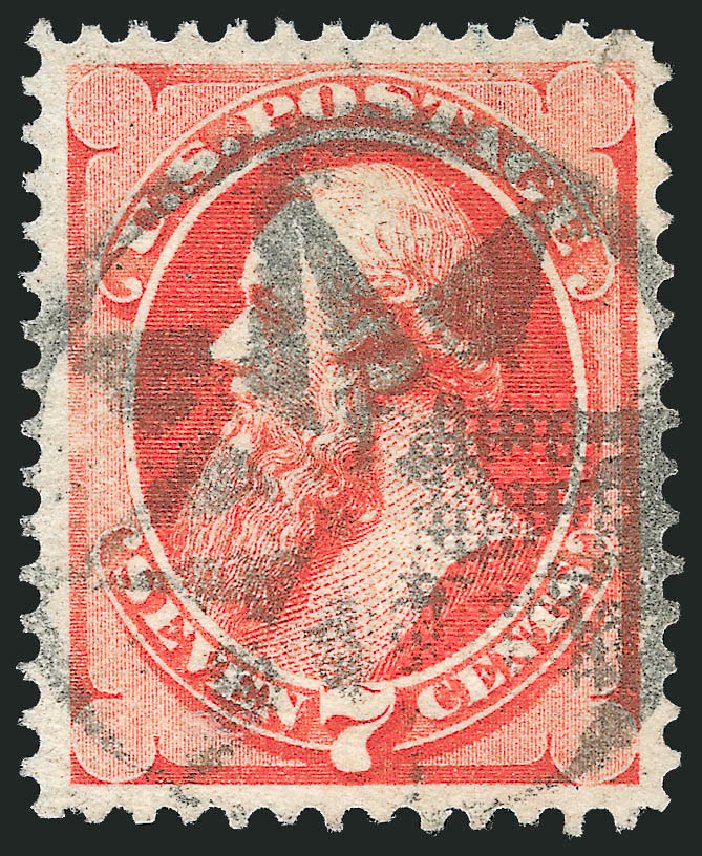 Values of US Stamp Scott Catalog 138: 1871 7c Stanton Grill. Robert Siegel Auction Galleries, Dec 2009, Sale 982, Lot 5419