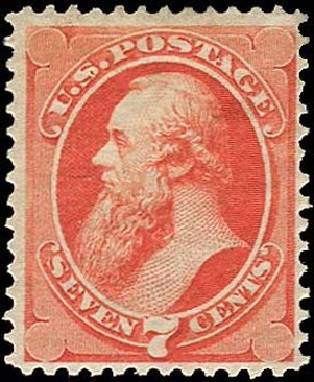 Values of US Stamp Scott Catalog 138: 1871 7c Stanton Grill. Regency-Superior, Nov 2014, Sale 108, Lot 320