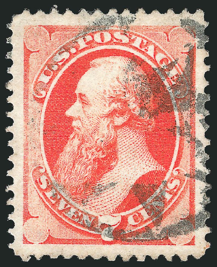 US Stamps Values Scott Cat. #138 - 7c 1871 Stanton Grill. Robert Siegel Auction Galleries, Oct 2012, Sale 1032, Lot 3220