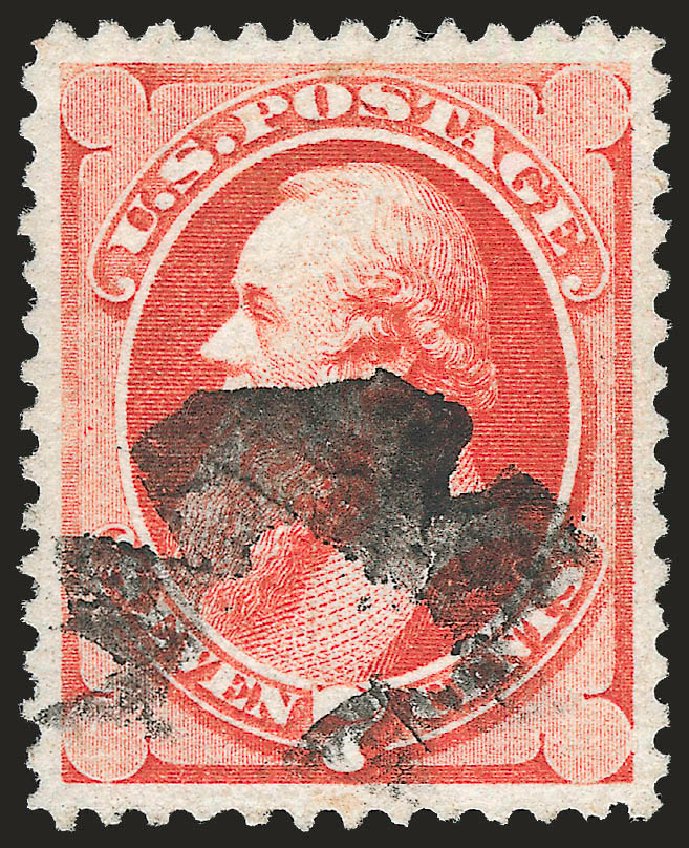 Values of US Stamps Scott Catalogue # 138 - 7c 1871 Stanton Grill. Robert Siegel Auction Galleries, Dec 2008, Sale 967, Lot 4270