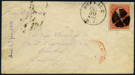 Values of US Stamp Scott 138: 1871 7c Stanton Grill. Harmer-Schau Auction Galleries, Oct 2012, Sale 95, Lot 191