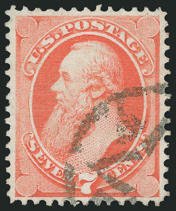 US Stamp Prices Scott Catalog #138: 1871 7c Stanton Grill. Robert Siegel Auction Galleries, Mar 2012, Sale 1019, Lot 501