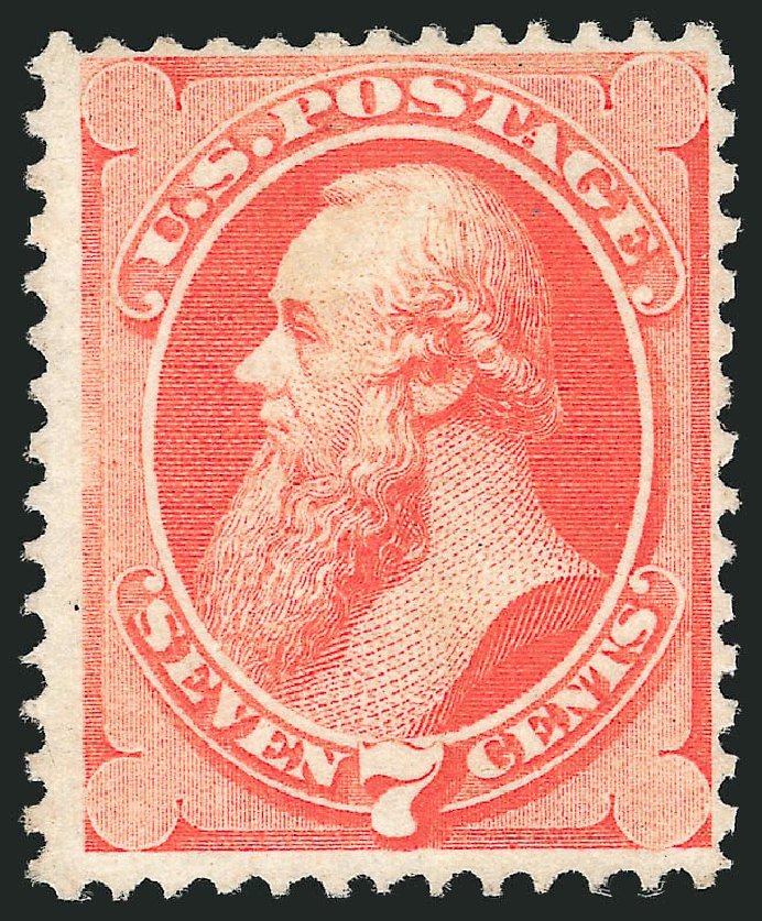 Prices of US Stamps Scott Cat. 138 - 1871 7c Stanton Grill. Robert Siegel Auction Galleries, Oct 2014, Sale 1082, Lot 391