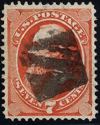 Price of US Stamp Scott Catalogue 138 - 1871 7c Stanton Grill. Cherrystone Auctions, Jan 2008, Sale 200801, Lot 1124