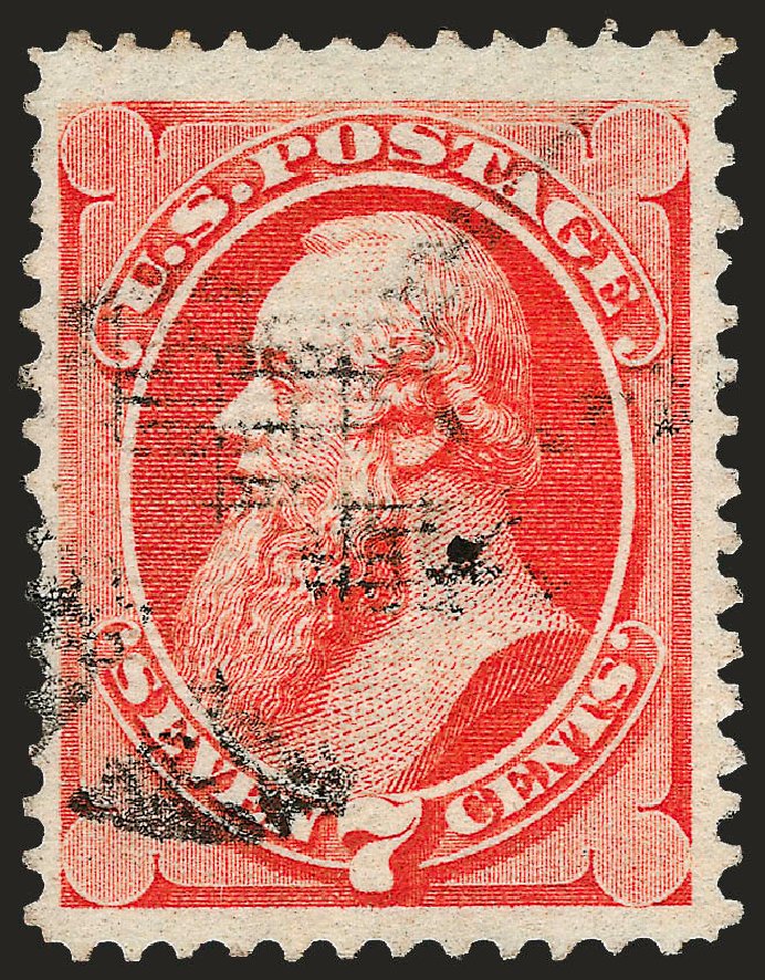 US Stamp Price Scott #138 - 7c 1871 Stanton Grill. Robert Siegel Auction Galleries, Oct 2008, Sale 963, Lot 734