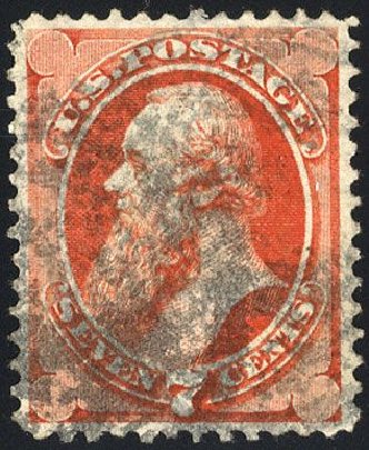 Values of US Stamps Scott Catalog 138: 7c 1871 Stanton Grill. Cherrystone Auctions, Jan 2008, Sale 200801, Lot 1125