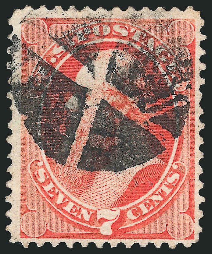 Value of US Stamp Scott 138: 1871 7c Stanton Grill. Robert Siegel Auction Galleries, Mar 2013, Sale 1040, Lot 1395