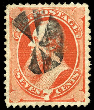 US Stamp Price Scott Catalog #138 - 7c 1871 Stanton Grill. Matthew Bennett International, Sep 2011, Sale 338, Lot 1812